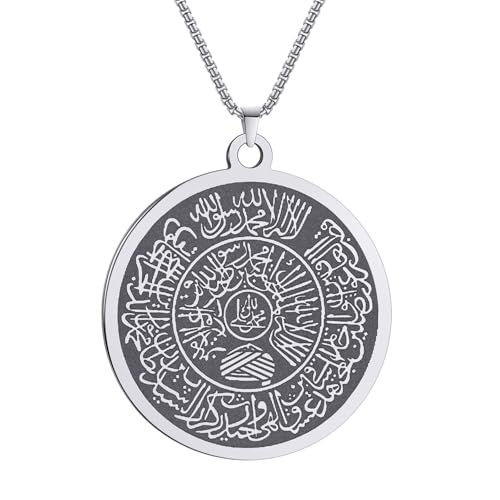 Collier pour hommes islamiques avec pendentif Noms d'Allah pour fête