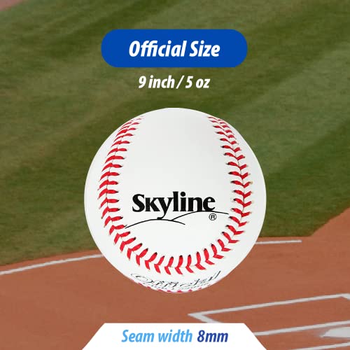 Skyline Pk-030 Baseballs 12 Pack - Leather Dozen Baseballs For Little, Collegiate, Major League Baseball Training Practice Baseballs Baseballs For Pitching, Throwing Baseball Gifts #TOP5