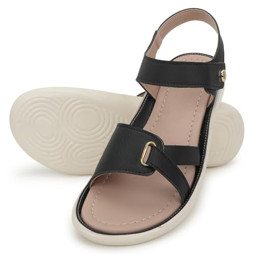 Image of LENSBURY Women Stylish Slippers Flip Flops Cream Flat Slip on Sandals I Stylish and Casual I Comfortable & Lightweight LBFL35