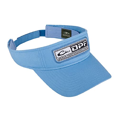 Drake Performance Fishing DPF Logo Visor (Carolina Blue), One Size
