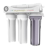 Aquatic Life 4-Stage Hydroponic Reverse Osmosis Water Filter System RO Filtration Unit, High Efficiency, 150 GPD