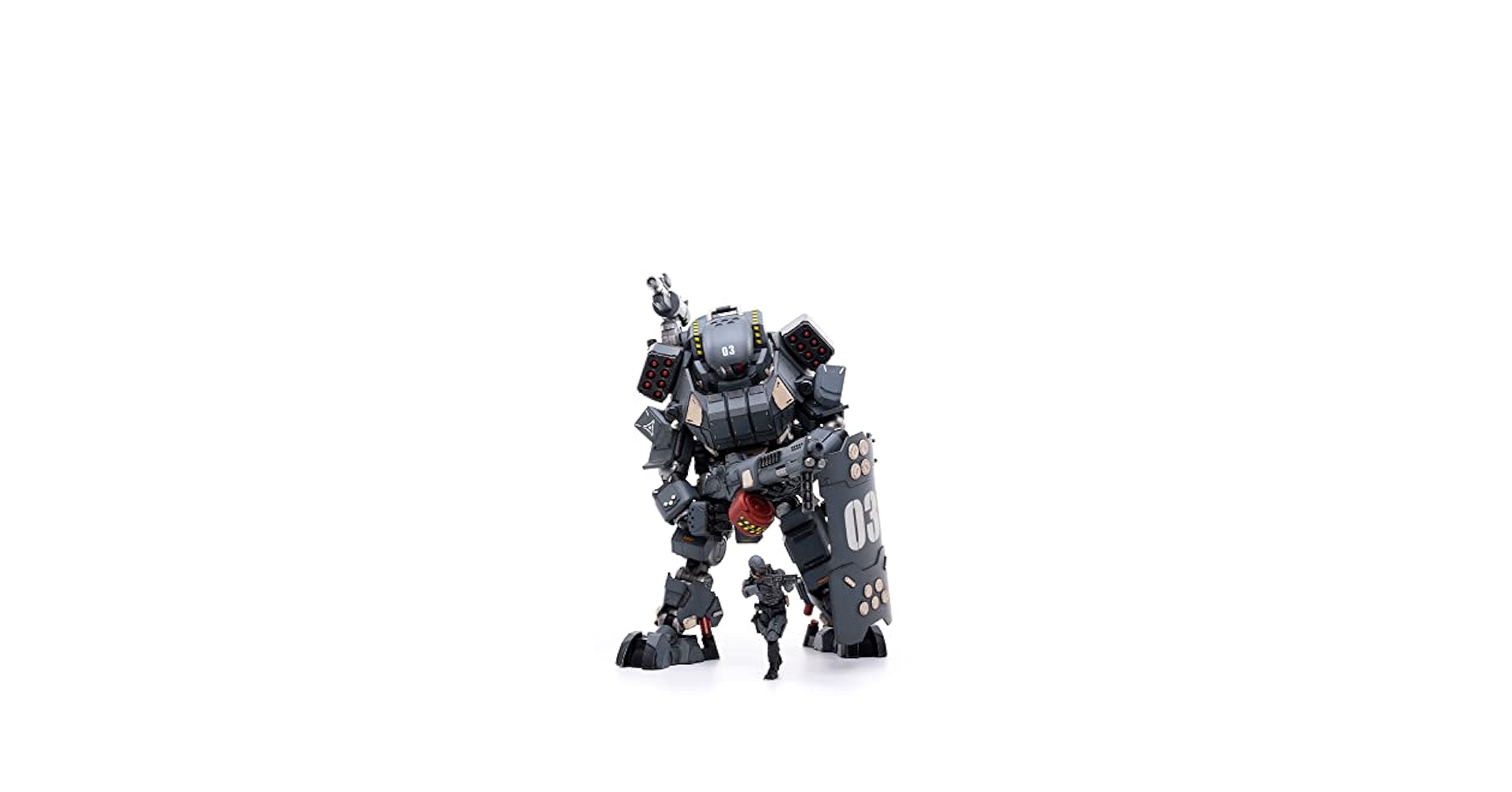 暗源フィギュア4体セット　ビークル JOYTOY】JT2740 1/25 暗源 STEEL BONE 09 FIGHTING MECHA