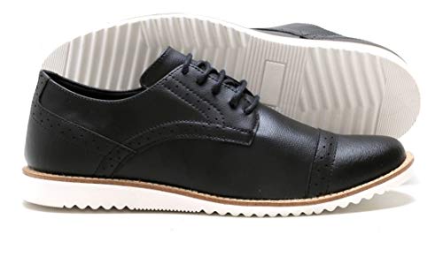 Sapato Oxford Social Masculino Extra Macio Leve Conforto Cor:Preto;Tamanho:44