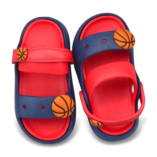 Image of Toddler Slides Sandals Unicorn Bunny Non-Slip Beach Pool Home Slippers | Kids Unicorn Dinosaur Bunny Slides Sandals for Boys Girls - Cute Non Slip Home Bath Shower Outdoor Shoes