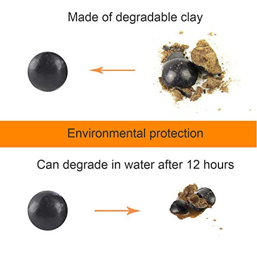 L Continue 1500Pcs Natural Clay Slingshot Ammo Diameter 3/8" Biodegradable Hard Clay Ball 9Mm-10Mm #TOP3