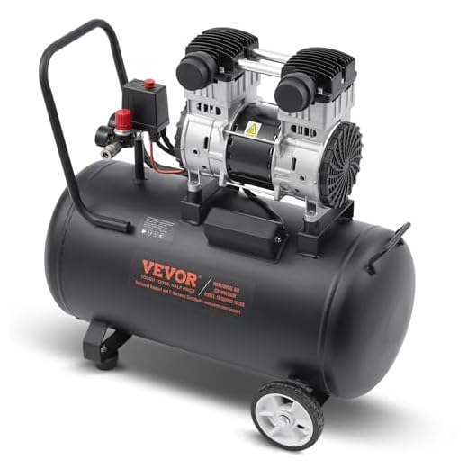 VEVOR 15-Gallon Portable Oil-Free Compressor