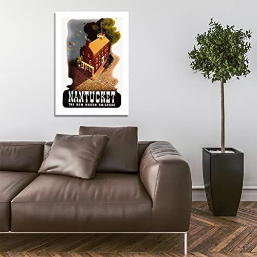 Affiche encadrée Nantucket The New Haven Railroad format medium