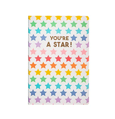 Image of Sass & Belle Rainbow Stars A5 Notebook