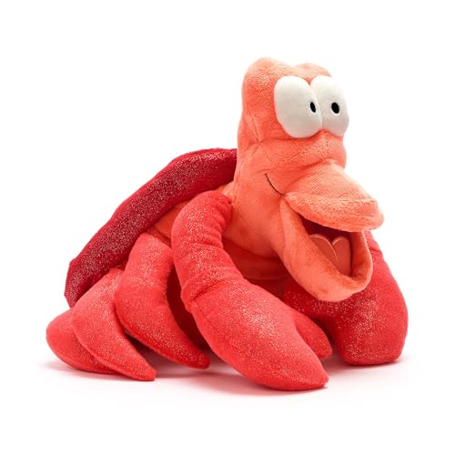 Disney Store Offizieller Sebastian Mittelgroßes Plüschtier, Arielle, die Meerjungfrau, 27cm, Kuscheltier Unterwasserfigur, Arielles Freund, Geeignet für Alle Altersgruppen