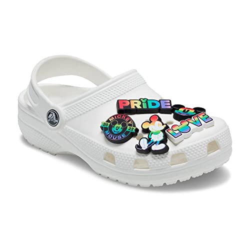 Image of Crocs Jibbitz 5-Pack Disney Shoe Charms | Jibbitz, Rainbow Celebration, Small