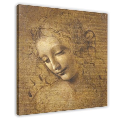Toile Da Vinci La Scapigliata pour rompre la monotonie d'un mur