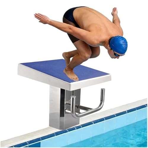 Plataforma de buceo resistente con tiras antideslizantes, base de acero inoxidable para piscinas domésticas y de competición