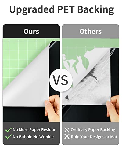 image for Sooez Permanent Vinyl - 20Pack Adhesive Vinyl Sheets Assorted Colors, 