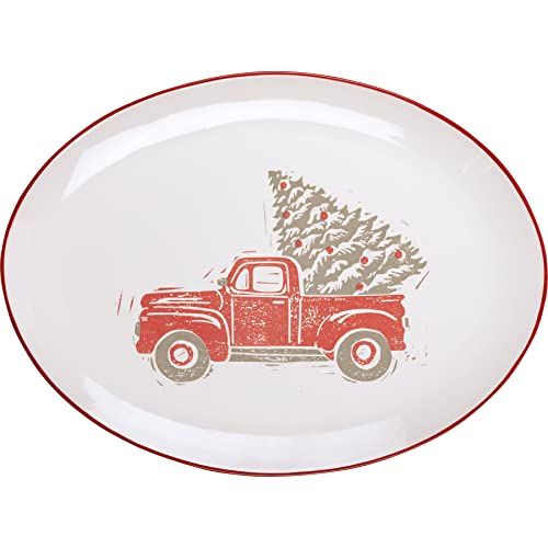 Platter-Red-Truck Platter Red Truck