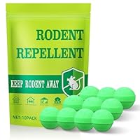 jiaonayiyi Rat & Mouse & Spider Repellent, Peppermint Oil Rodent Repellent, 10pcs Pest Control Balls for Indoor & Outdoor Use, Effective Against Mice, Rats, Spiders, Mosquitoes, Cockroaches