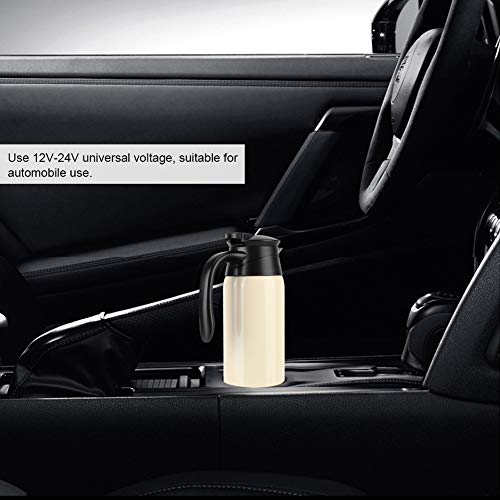 Tetera eléctrica para auto 12V/24V 800ml beige miniatura 3