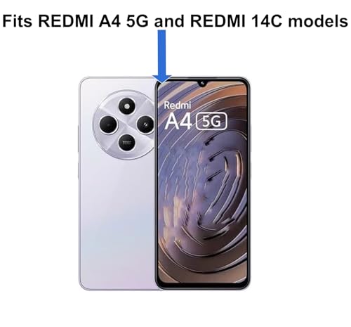 Image of FAD-E Tempered Glass Screen Protector Guard Compatible for Redmi A4 5G (2024) / Redmi 14C 5G