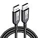 Awescam DisplayPort 2.1 Cable, 80Gbps High-Speed DP 2.1 Cable,16K@60Hz, 8K@120Hz, 4K@240Hz, Support Dynamic HDR/HDCP/DSC and 3D, G-Sync FreeSync Gaming PC, Gaming Monitor, Braided, 6.6 FT, Black