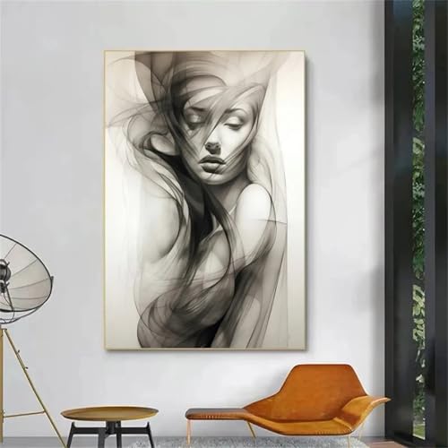 Images d'art mural à figures simples pour habiller un mur vide de salon moderne