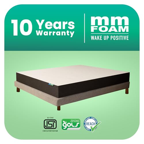 Image of MM FOAM Aurora 100% Organic Latex Mattress & Life Companion Pillow | Natural Sleep Solution | Single 75 x 36 x 8