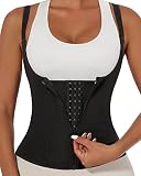 YADIFEN Waist Trainer for Women Lower Belly Fat Zipper Corset Body Shaper Tummy Control Back Support
