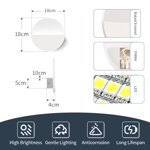 Lámpara de pared interior para eliminar esquinas oscuras en pasillos 5