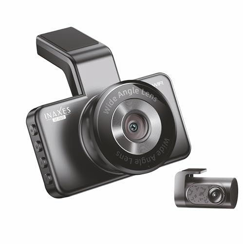 Image of DC 202D Quad HD Dual Channel Dashcam (Front+Rear - 2026 Edition) with 3 inch IPS Display | F True 2K, Rear True FHD Res | 4MP Front Camera | ADAS| with | WiFi & APP Support | G-Sensor |