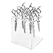 CALLARON Acrylic Hair Scissor Holder Stand for Stylists Scissors Rack Organizer Hair Salon Supplies for Hairdressers Beauty Scissor Storage Tools