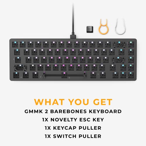 Glorious GMMK 2 Barebones 65% Noir boîtier clavier hotswap switch 5 broches - 7