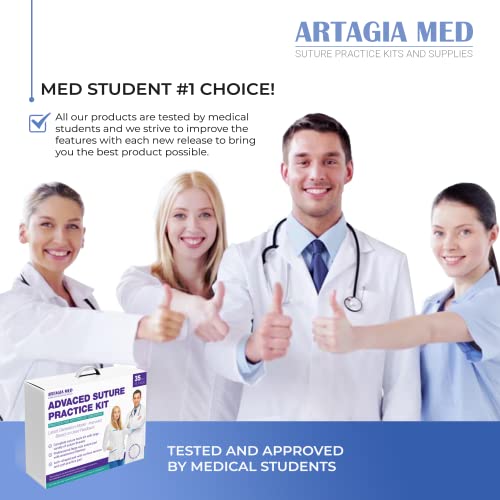 Artagia ADV-SUT-KIT-USA Advanced Practice Kit For Medical Students (35 Pcs) – Latest Generation Of Most Complete Model, Including: Tool Kit With Variety Of Suture Threads thumb #5
