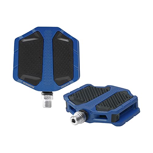 Shimano PD-EF205 pedals bleu plateforme de velo de ville et VTC rigide