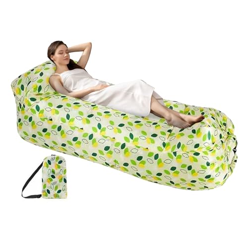 Sofá hinchable, plegable, impermeable, para camping, viajes, noches de cine, asientos al aire libre y muebles inflables cómodos para jardín, parque, paseos de aventura, M