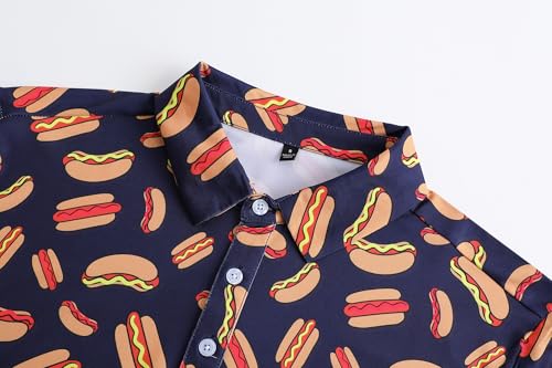 Mens Golf Polo Shirts Short Sleeve Dry Fit Print Performance Moisture Wicking Casual Funny Golf Polo Shirts for Men3