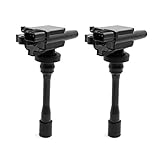 uxcell Set of 2 Ignition Coil for Chrysler Dodge Mitsubishi 4L UF295 UF141 E593A 5C1091 DC 12V