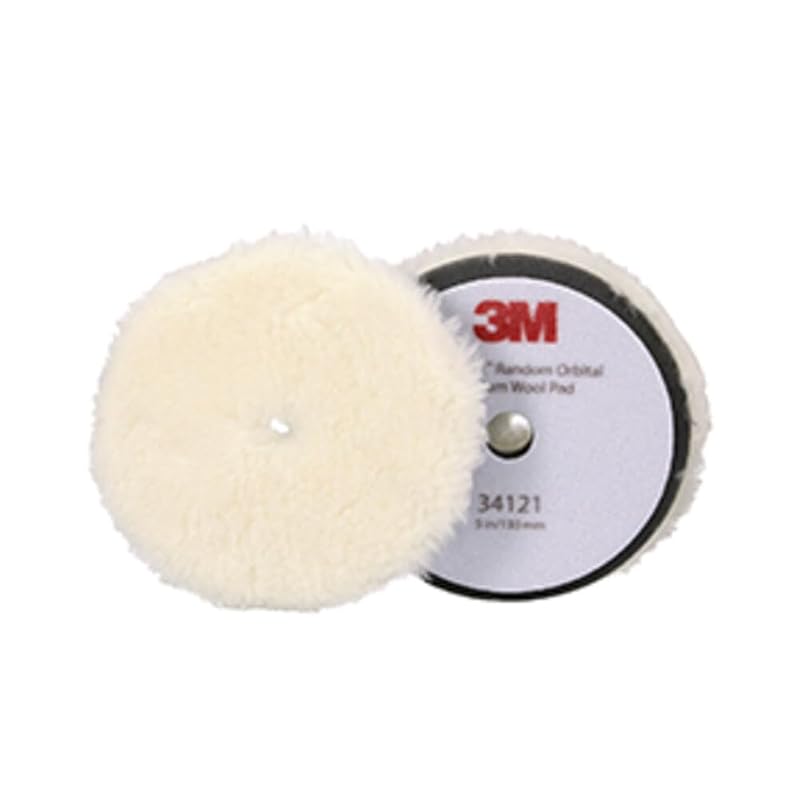 Boina de Lã Média para Polimento Orbital Aleatório 3M Perfect-It 5 polegadas (12,7 cm/130 mm) 34121, 1 unidade
