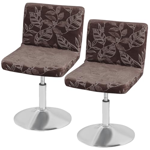 Image of FUANGUI Bar Stool Covers with Backs, 2 Pack Stretch Bar Stool Chair Covers