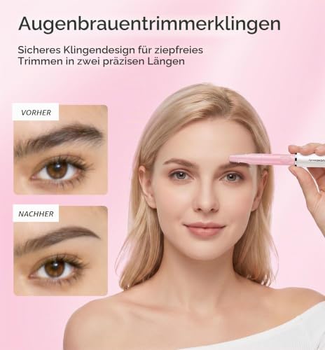 Nasenhaarschneider Augenbrauentrimmer,TOUCHBeauty Professionelles wasserfestes Nasenhaartrimmer...