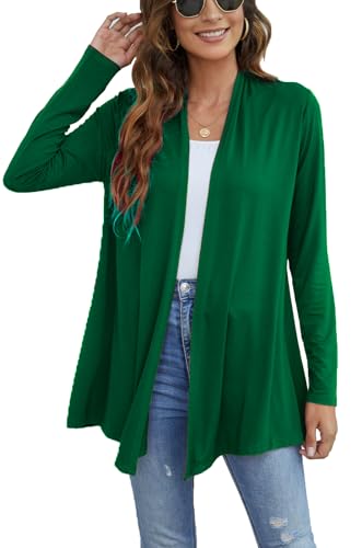 Image of Ladlop Women's Lightweight Open Front Cardigans Long Sleeve Casual Soft Drape Fall Cardigan