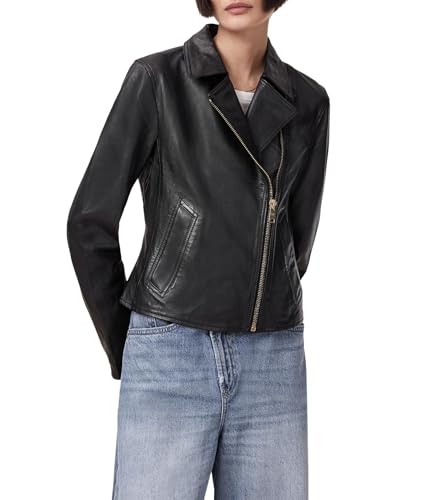 Women's Vela Leather Biker Jacket