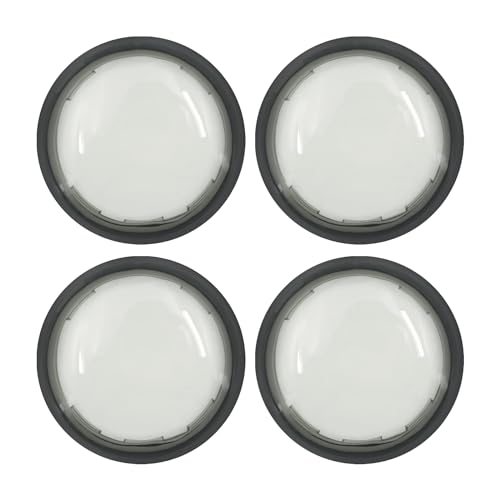 HDBUBALUS Motorcycle 4 Pcs Deuce-Style Replacement Part Turn Signal Lens Fit for Harley Softail Dyna Smoke