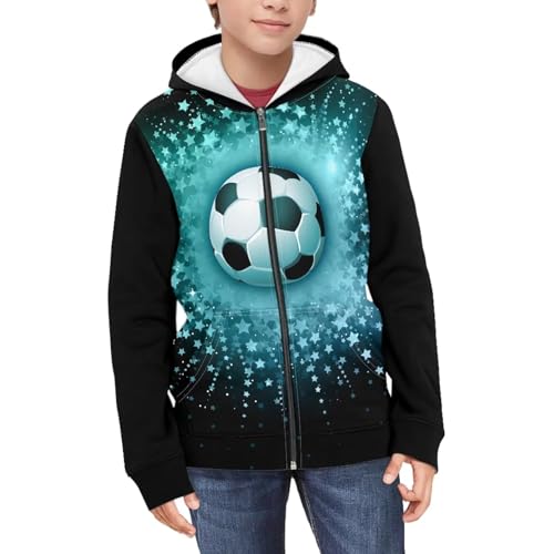 Image of Coloranimal Unisex Girls Boys Long Sleeve Casual Hoodies & Sweatshirts Tops Kids Zip Up Jacket Coat Age 6-16 Year