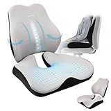 【Des matériaux de qualité pour un confort durable】. Profitez d'un confort qui dure longtemps grâce à des matériaux soigneusement sélectionnés. Le noyau en mousse à mémoire de forme haute densité s'adapte parfaitement à votre morphologie pour un soutien personnalisé, puis revient à sa forme initiale sans s'affaisser. La housse en tissu alvéolé est exceptionnellement respirante et agréable au toucher. La housse est amovible et lavable en machine, ce qui rend l'entretien de vos coussins d'assise et de dossier très facile.