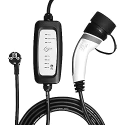 Cargador Portatil Para Renault Zoe EVIEUN Protable EV Cargador Tipo 2 EV cobrar estación casa Viajar Electric Vehicle EV Charger Schuko 2 Pin 16A/19.86FT