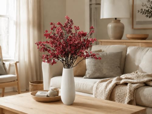 Image of Mandy's 6 Bundles Artificial Mauve Baby's Breath Flowers