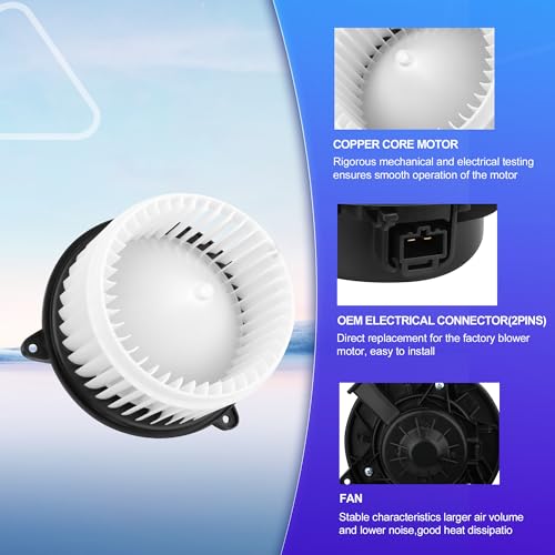 Image of 700269 HVAC Heater Blower Motor with Fan Compatible with Chevy Cruze 2010-2016, Malibu 2013-2015 for Buick Lacrosse Regal Allure 2010-2016 for Cadillac SRX 2010-2016 for Saab 9-5 2010-2011, 13369460