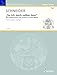 Produktbild "So ich mich selber lese": Drei Meditationen für hohe Singstimme und Orgel nach Texten von Jakob Böhme. hohe Singstimme und Orgel.: Drei Meditationen ... high voice and organ. aiguë. (Edition Schott)