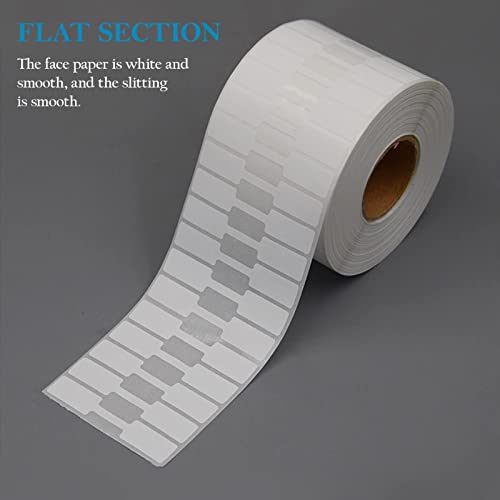 Schmuck Preisschilder Aufkleber, 500 Stück Preisetiketten Weiße Blanko-Etiketten Barbell Form Etiketten Selbstklebend Schmucketiketten für Halskette Ohrringe Armband Ring