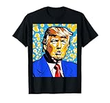 Portrait de Donald Trump Art moderne Pop Art style bande dessinée milieu du siècle