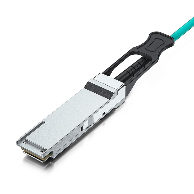 Image of 10Gtek 40G QSFP+ AOC Cable - 40GBASE Ethernet Active Optical Cable,40G QSFP+ to 4 x 10G SFP+, OM3 MMF for Cisco QSFP 4 x 10G-AOC-5M, 5-Meter