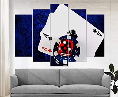 Marchak Poker Wall Art Poker Gift Poker Canvas Art Poker Decor Casino Decor Poker Wall Decor Office Decor Player Gift Poker Print Black and White